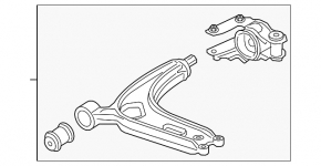 Lower front left control arm VW Atlas 24-25