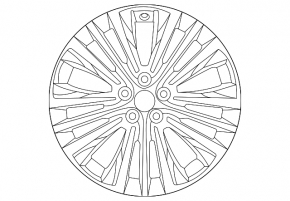 R19 x 7J Toyota Venza 21-24 XLE Limited curb, scratches