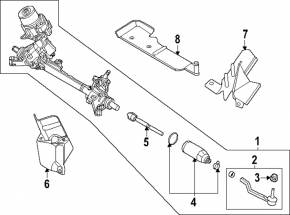 Left steering rod for Nissan Pathfinder 22-25