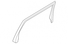 Door frame inner plastic rear right Audi Q7 4L 10-15
