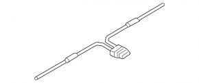 Foot-operated trunk lid opening sensor for the Audi Q8 19-25