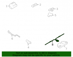 Foot-operated trunk lid opening sensor for the Audi Q7 20-26