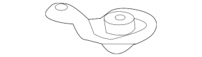 Rear subframe burdock right Lexus CT200h 11-17 rusty