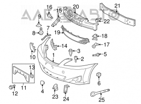 Lexus IS250 IS350 06-11 Front Bumper Lower Grille