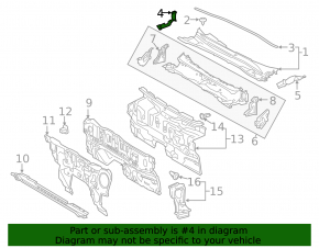 Right windshield wiper seal for Toyota Camry V70 18-24