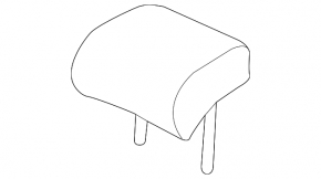 Rear center headrest for VW Passat b8 16-19 USA, black cloth