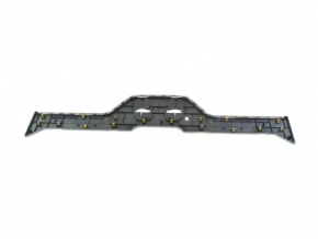Chrysler Pacifica 2nd row rear floor trim, type 2, brown, broken edge, needs cleaning