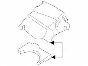 Heater body bare upper part BMW 7 G11 G12 16-22 without actuator