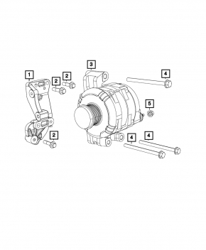 Generator Jeep Cherokee KL 19-23 2.4