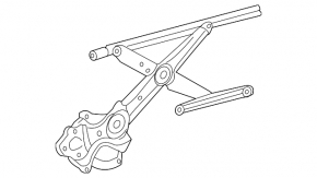 Window lift mechanism front left Toyota Highlander 08-13