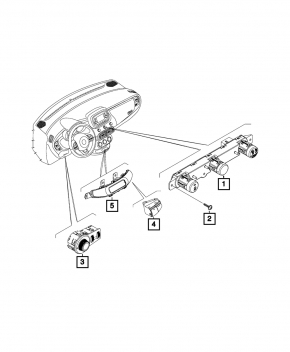 Light control Fiat 500X 16-17 under fog lights with auto