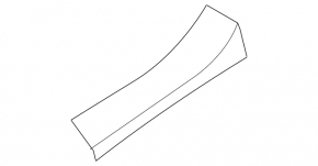 Door sill trim inner rear left Nissan Murano z52 17-21 black 3 stripes