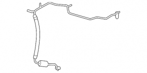 Nissan Versa 1.8 10-12 Air Conditioning Compressor-Heat Tube