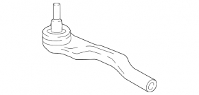 Left steering tip for Porsche Panamera 17-23