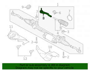 Left steering tip for Porsche Panamera 17-23