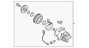 Air Conditioning Compressor Kia Forte 19-21 2.0