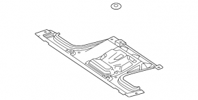 Rear engine guard Mercedes W167 GLE 350 20-23 2.0T