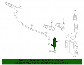 Windshield washer motor Mercedes W246 B250e 16-17