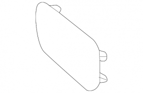 Right center console cover for Ford Focus mk3 15-18 restyling, black