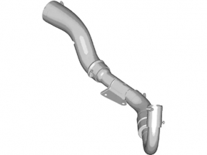 Intercooler pipe right Ford Fusion mk5 13-14 1.6T without rubber