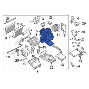 Heater assembly Ford Transit Connect MK2 13-
