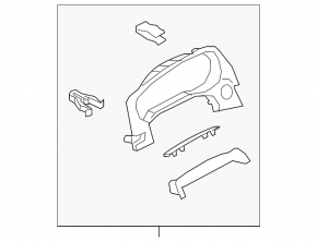 Mazda 6 14-15 USA Instrument Cluster Cover