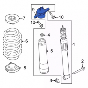 Shock absorber support rear left Ford Escape MK4 20-24