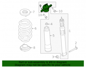 Shock absorber support rear left Ford Escape MK4 20-24