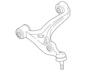 Lower control arm, front left, Mazda MX-5 16-25