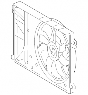 Diffuser radiator shroud assembly Toyota Camry v70 18-24 motor for 2 connectors