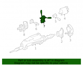 Steering column shifter gearbox Mercedes X164 GL W164 ML