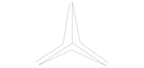 Mercedes W211 trunk lid emblem