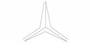 Mercedes W211 trunk lid emblem