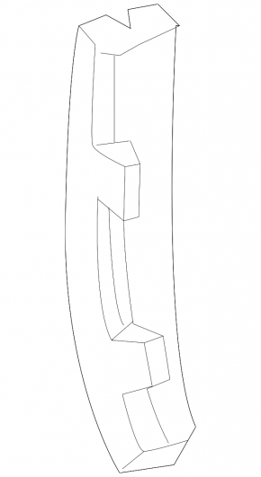 Front left door glass guide Chevrolet Volt 11-15 type 1