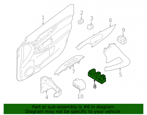 Front Left Window Regulator Nissan Rogue Sport 17-22