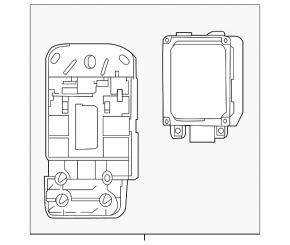 Blind Spot Sensor BSM Right Nissan Altima 13-17 with Bracket