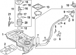 Kia Sportage 23-26 2.5 Fuel Filler Neck