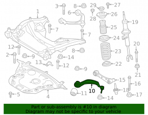 Lower control arm, front right, BMW 5 F10 11-16 AWD front