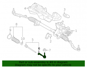 Right steering tip BMW X1 F48 16-22