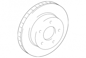 Front left brake disc for Toyota FJ Cruiser 2007-2014, 319/28 mm