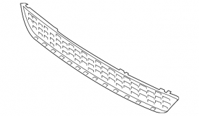 Lower front bumper grille for BMW 5 Series G30 2021-23. Lower grille, without active assist. Lower grille, without active assist.