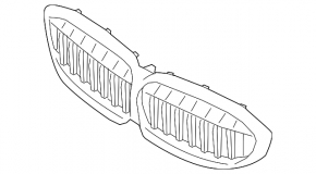 BMW 3 Series G20 19-25 M340i Front Bumper Upper Grille