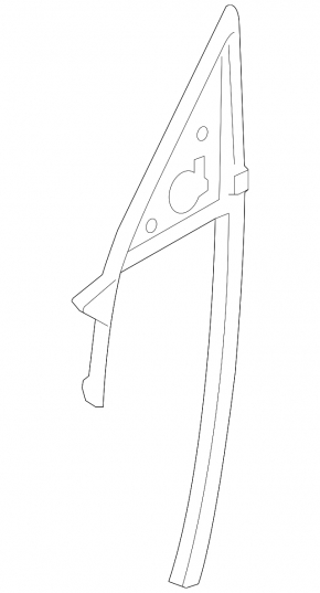 Front left glass seal BMW 4 F32/33 14-20 convertible, Coupe