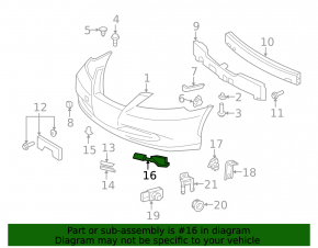 Headlight mount right Lexus ES350 07-09