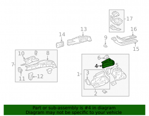 Toyota Corolla E12 03-06 right fender apron outer panel