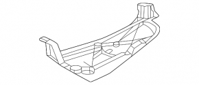 Bottom protection rear left Toyota Sienna 21-24