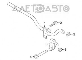 Rear stabilizer VW Golf 15-21 18mm