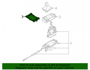 Automatic transmission shifter bracket VW Tiguan 18-
