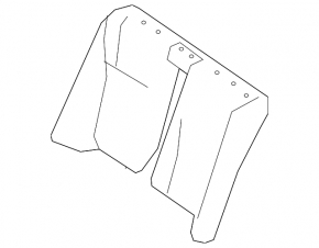 Lexus ES 23-25 2nd row seat back upholstery, white leather