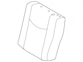 Rear seat backrest, 2nd row, left, Toyota Prius 30 10-15, light gray velour, dry-cleanable, tacked